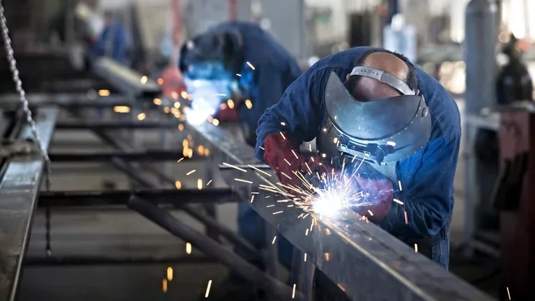 Welder joining structural members